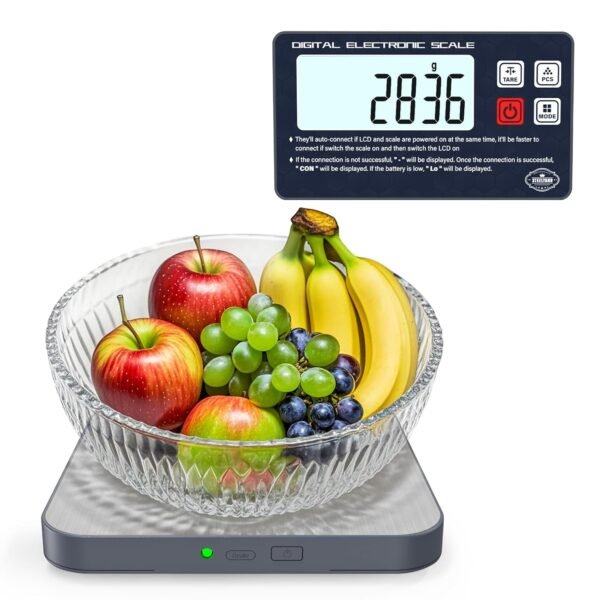 Split Kitchen Food Scale – 5kg Digital Electronic Food Weight Scale for Accurate Grams & Ounces | Ideal for Weight Loss, Baking, Coffee | Innovative Split Design for Clear Readings - Image 2