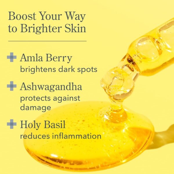Beekman 1802 Golden Booster Amla Berry Face Serum - Fragrance Free - Plant-Based Vitamin C Alternative - Good for Sensitive Skin - Cruelty Free - Image 4