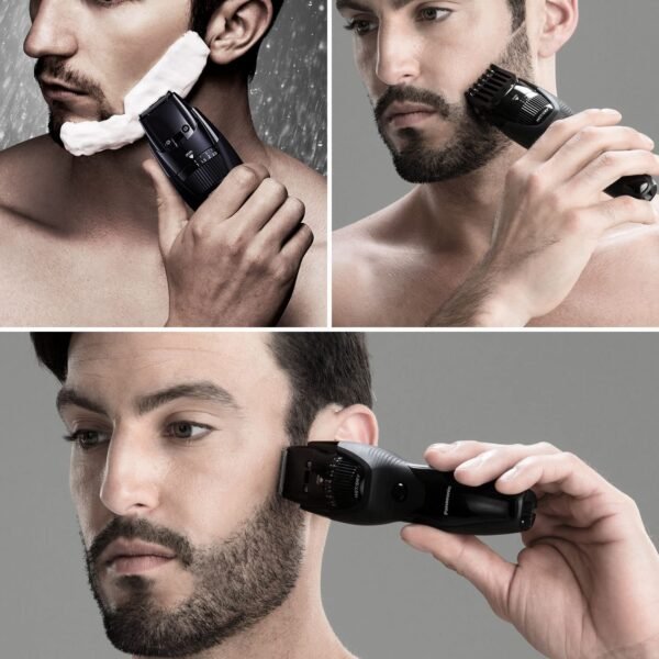 Panasonic Cordless Men's Beard Trimmer With Precision Dial, Adjustable 19 Length Setting, Rechargeable Battery, Washable - ER-GB42-K (Black) - Image 8