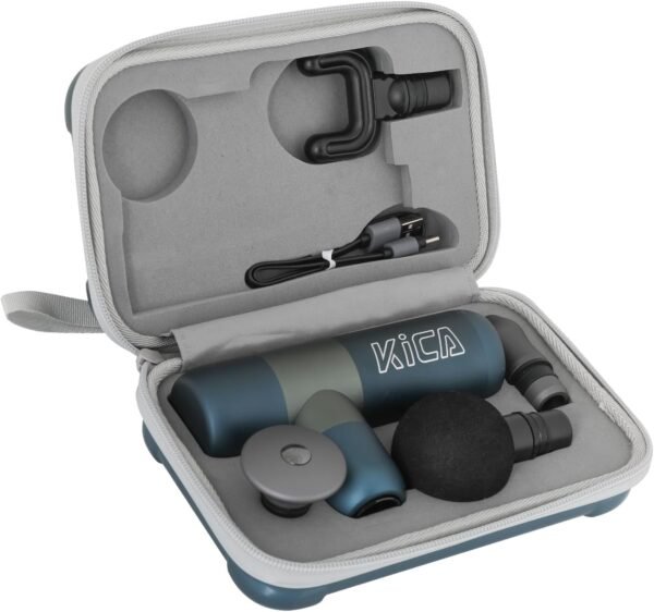 Kica Massage Gun for Athletes Portable Small-Deep Tissue for Body Arms Back Muscle Massager Relief Gem/Sports Pain Recovery,Intellengent Speed Control,Mini Pocketsize Blue - Image 2