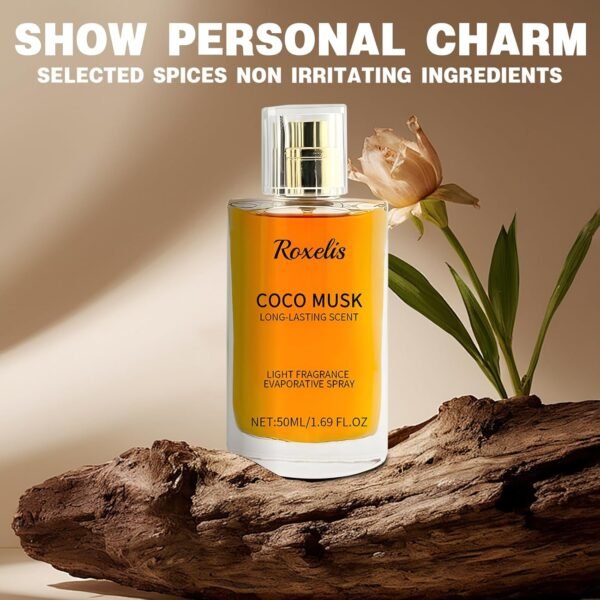 Coco Musk Perfume for Women and Men - Coco Musk Eau De Spray Perfume, Long-Lasting Scent Chocolate Musk Perfume, Cocoa Musk Perfume Cologne Fragrance Enhance Attraction & Confidence (50 ml/1.65 fl oz) - Image 3