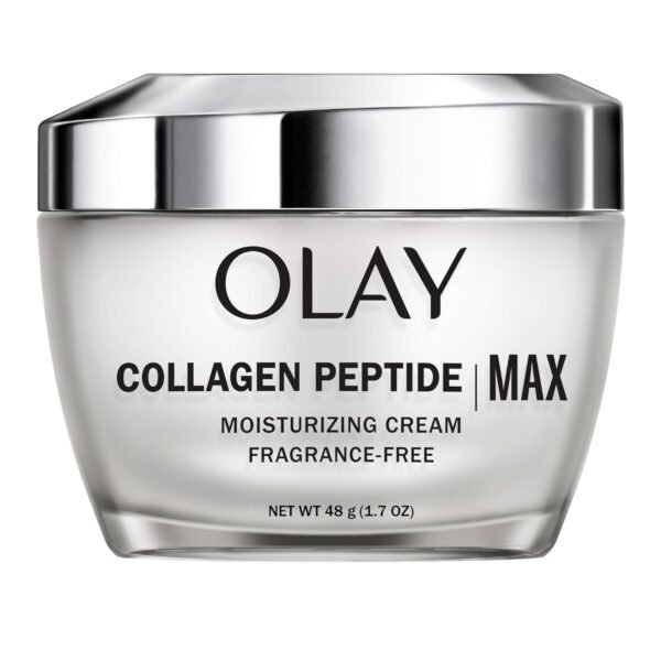 Olay Collagen Peptide MAX Face Moisturizer, Firm - Plump - Hydrate, Fragrance Free Cream with Vitamin B3, 1.7 oz - Image 2