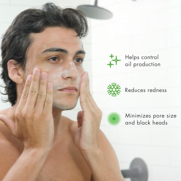 Tiege Hanley Salicylic Acid Cleanser for Men - Gentle & Deep Cleansing Acne Face Wash for Clear Skin - Prevent Breakouts & Helps Control Oil Production, Minimizing Blackheads & Reduce Pore Size - Image 6