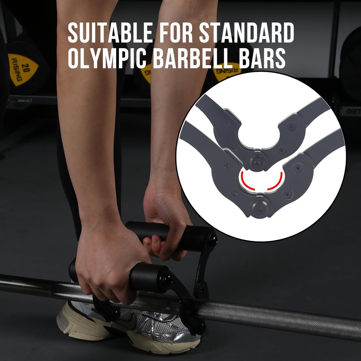 V Bar Row Landmine Handle Attachment for Barbell Bars,Solid Mine Double D Row Handle Grips with Non-Slip Rubber Grips, T-Row Attachment for Olympic Strength Training Bars - Image 6