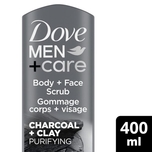 Dove Purifying Charcoal + Clay Body and Face Wash with 24-Hour Nourishing Micromoisture Technology Body Wash for Men, 13.5 oz - Image 3