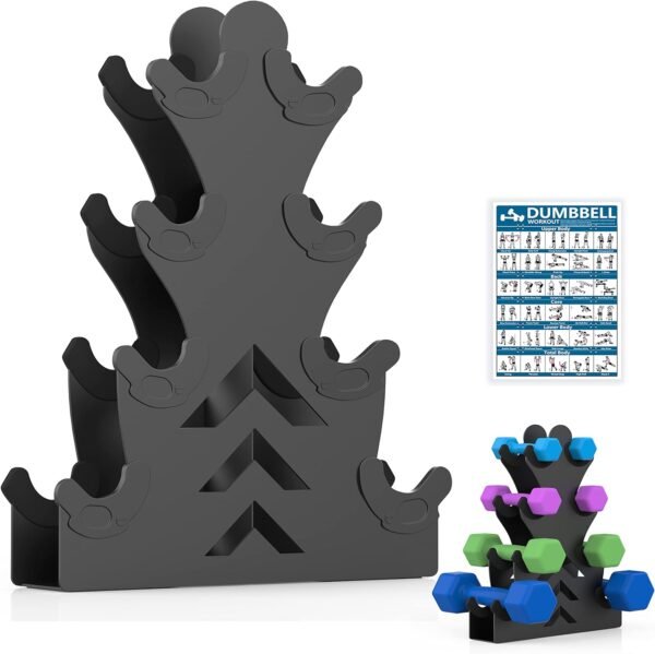 Dumbbell Storage Rack Weight Organizer Rack Only for Home Gym Weight Rack No need Assembly - Image 2