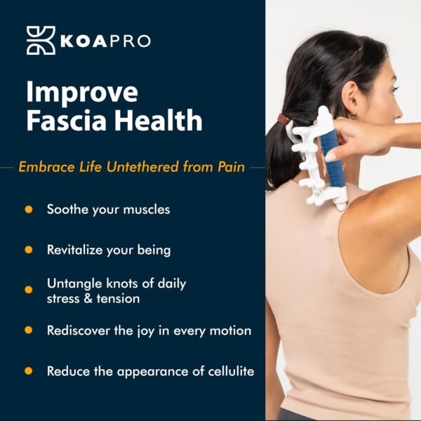 KOAPRO Fascia Massage Tool Blaster for Cellulite, Muscle Knots, Trigger Points - All-in-One Full Body Myofascial Release Tool, Facia Blaster, Targeted Tension Relief, Effective Back and Neck Massager - Image 3