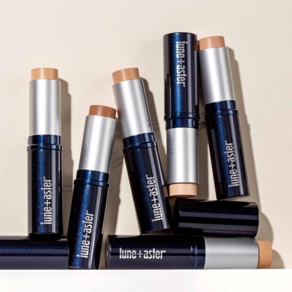 Lune+Aster Dawn to Dusk Foundation Stick - A cream foundation stick infused with good-for-you ingredients that delivers long-lasting, undetectable coverage for a flawless complexion - Image 5