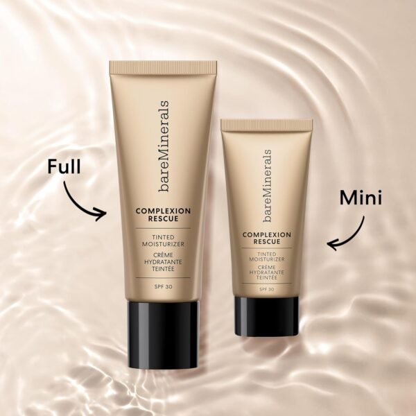 bareMinerals Complexion Rescue Tinted Moisturizer for Face with SPF 30 + Hyaluronic Acid, Hydrating Tinted Mineral Sunscreen for Face, Skin Tint, Vegan - Image 11