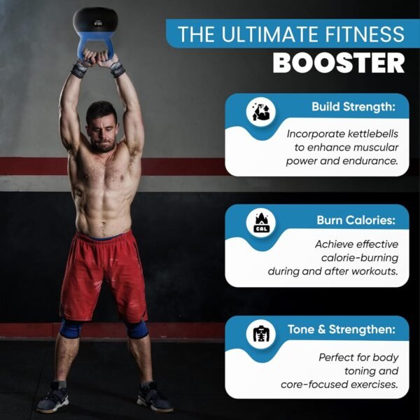 bintiva Soft Kettlebells - Sea and Iron Sand Filled Weights for Women and Men - Color Coded Kettle Bell Sets - Image 3