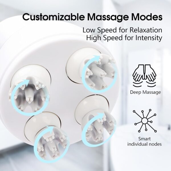 Zelikovitz Scalp Massager Hair Growth Electric Head Massager Scalp Massage Tool for Headaches, Head Scratcher Stress Relax, Cat Dog Head Massager - Image 4