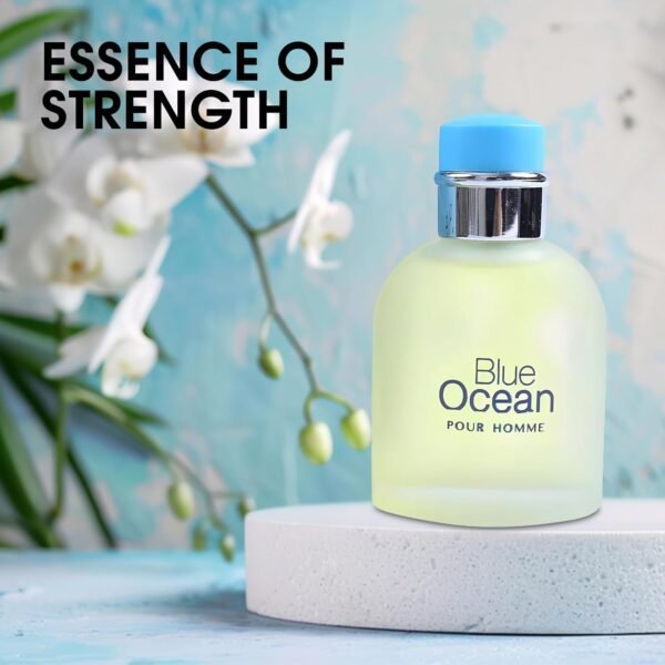 Blue Ocean Men Cologne Fresh Scent Eau De Toilette Spray, Fragrance For Men Long-Lasting Cologne Choice For Daily Wear Elegant 100ml Bottle - Image 5