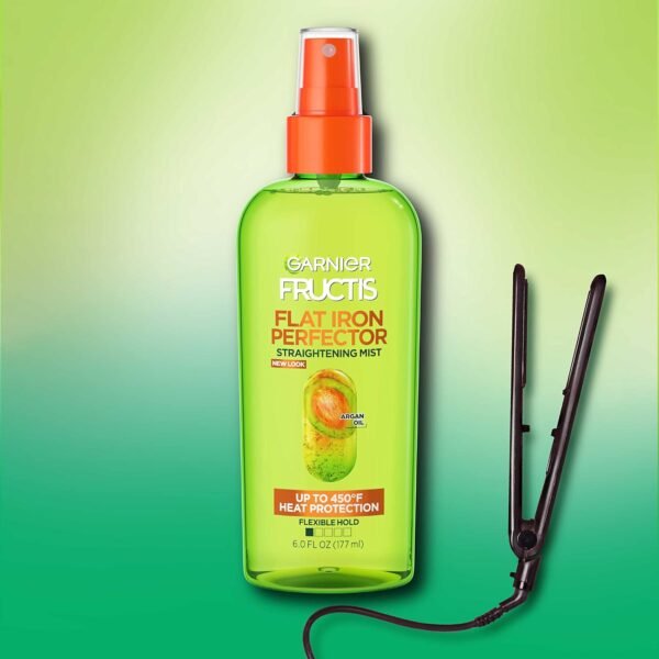 Garnier Fructis Style Flat Iron Perfector Straightening Mist for Heat Protection, Argan Oil, 6.0 Fl Oz, 3 Count (Packaging May Vary) - Image 8