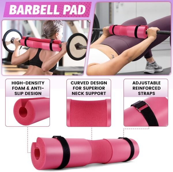 Gym Barbell Pad Set: Hip Thrusts Pad for Squats Weight Lifting Gym Equipment Accessories - Image 4