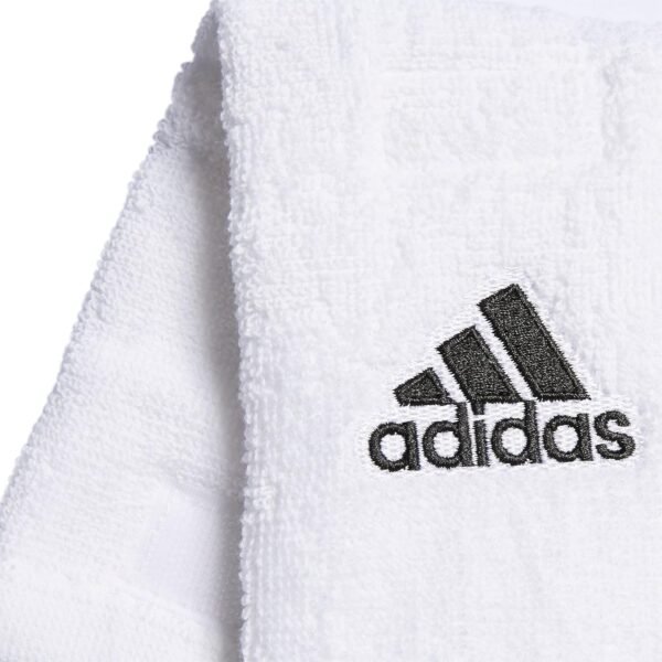 adidas Football Team Towel Dries Hands, Stays-in-Place with Hook and Loop Closure, White, One Size - Image 6
