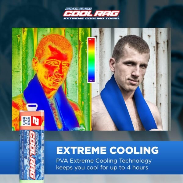 Cool RAG Extreme Cooling Towel for Heat Relief - PVA Cooling Towel for Workout, Gym, Running and for Other Outdoor Sports - Cooling Rag for Neck - Cool Towel for Quick Cooling - Image 3