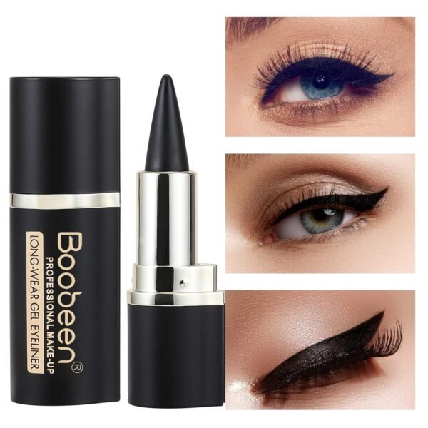 Boobeen Eyeliner Pencil - Black Eyeliner Pen Gel - Quick Drying Formula Eye Liner - Waterproof Smudge-proof All Day Eyeliner Makeup - Long Lasting Create Statement Eye Look - Image 4