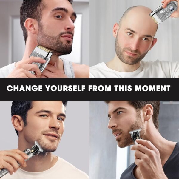 Suttik Electric Razor Foil Shavers Hair Clippers for Men, Beard Trimmer and Electric Shaver for Men Face with Replacement Blade, Waterproof - Image 7