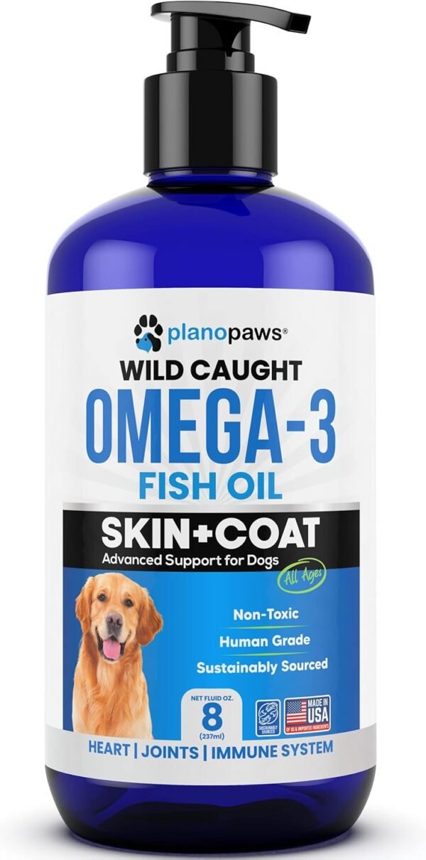 Omega 3 Fish Oil for Dogs - Better Than Salmon Oil - Dog Fish Oil Supplement to Reduce Shedding & Itching - Supports Joints, Brain, and Heart Health - Skin and Coat Supplement - Liquid Fish Oil - Image 9