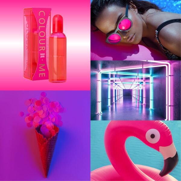 Colour Me Neon Pink by Milton-Lloyd - Perfume for Women - Amber Floral Woody Scent - Mandarin and Ginger Notes - Blended with Jasmine and Vanilla - for Vibrant Ladies - 1.7 oz EDP Spray - Image 6