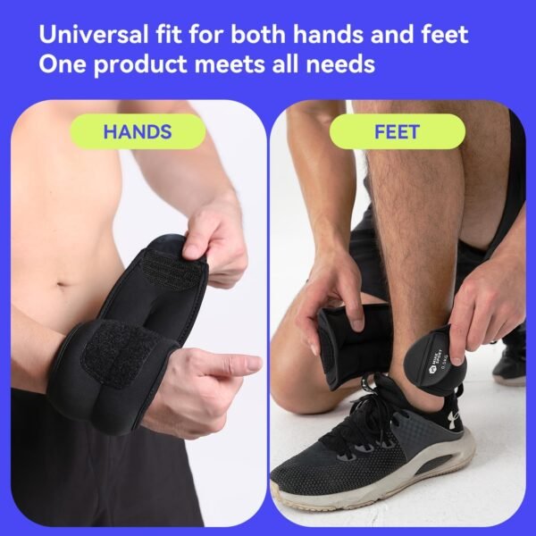 Ankle Weights,Strength Training Wrist and Ankle Weights Sets For Women Men 2lb 4lb 6lb 8lb Leg Arm Weights Straps for Fitness,Yoga,Running,Workout - Image 6