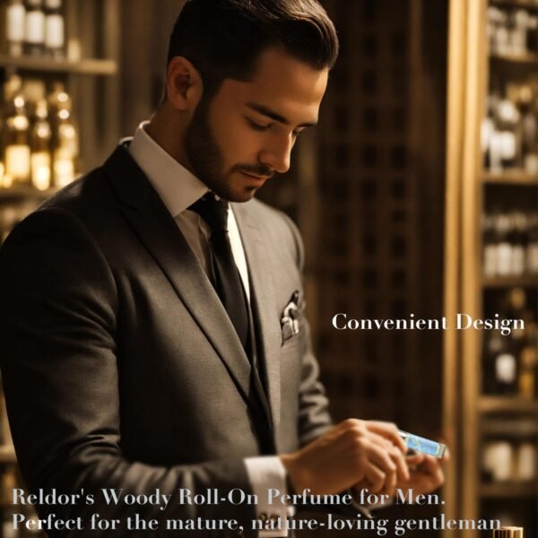 Cologne for Men, Woody Roll-On Perfume - Sophisticated Citrus, Cedar, and Vetiver Fragrance - Long-Lasting Scent in Convenient Travel Size - Image 7