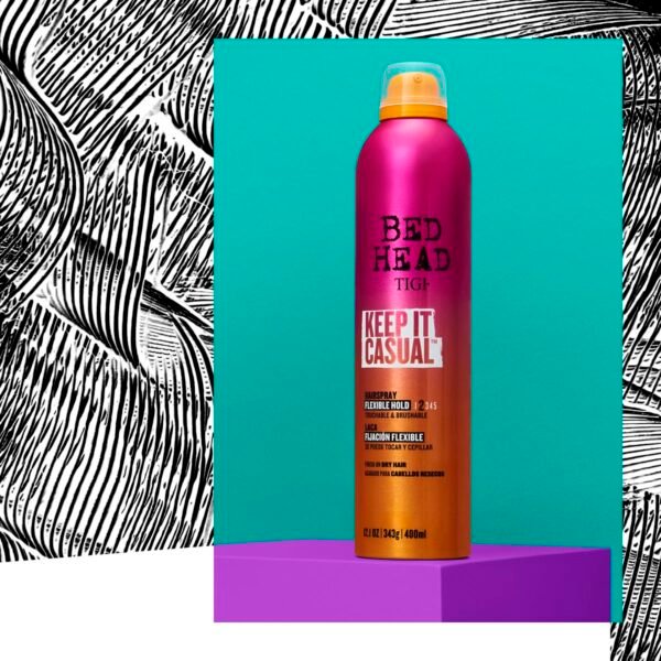 Bed Head by TIGI Frizz Control Flexible Hold Hairspray for Long Lasting and Flexible Hold, Keep It Casual Brushable Hair Spray, 9.1 Oz - Image 6