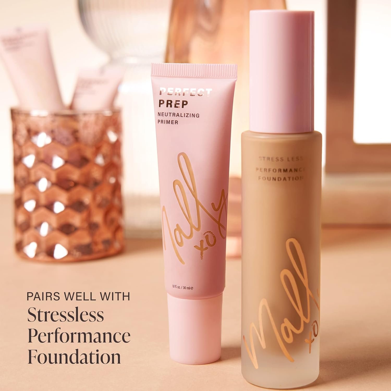 Mally Perfect Prep Neutralizing Tinted Face Primer - Medium - 1 Fl Oz - Color-correcting Primer Makeup with Hyaluronic Acid - Long-Wear Foundation Face Primer - Image 6