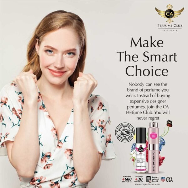 CA Perfume Duo Impression of Jo Iris & White Musk Intense For Women Eau de Parfum Refillable Atomizer Sprayer + Fragrance Body Oil Long Lasting Sample Travel Size Roll-On 0.27 Fl Oz+0.33 Fl Oz - Image 4
