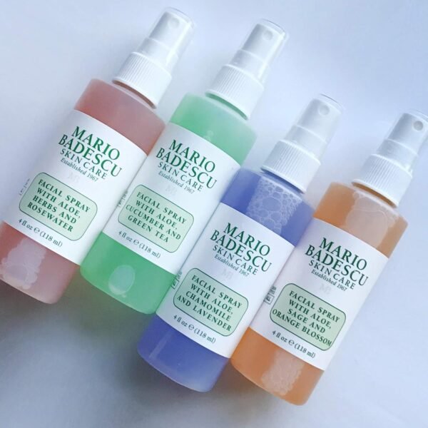 Mario Badescu Facial Spray Collection with Rose Water, Cucumber, Lavender and Orange Blossom, Multi-Purpose Cooling and Hydrating Face Mist for All Skin Types, Dewy Finish - Image 5