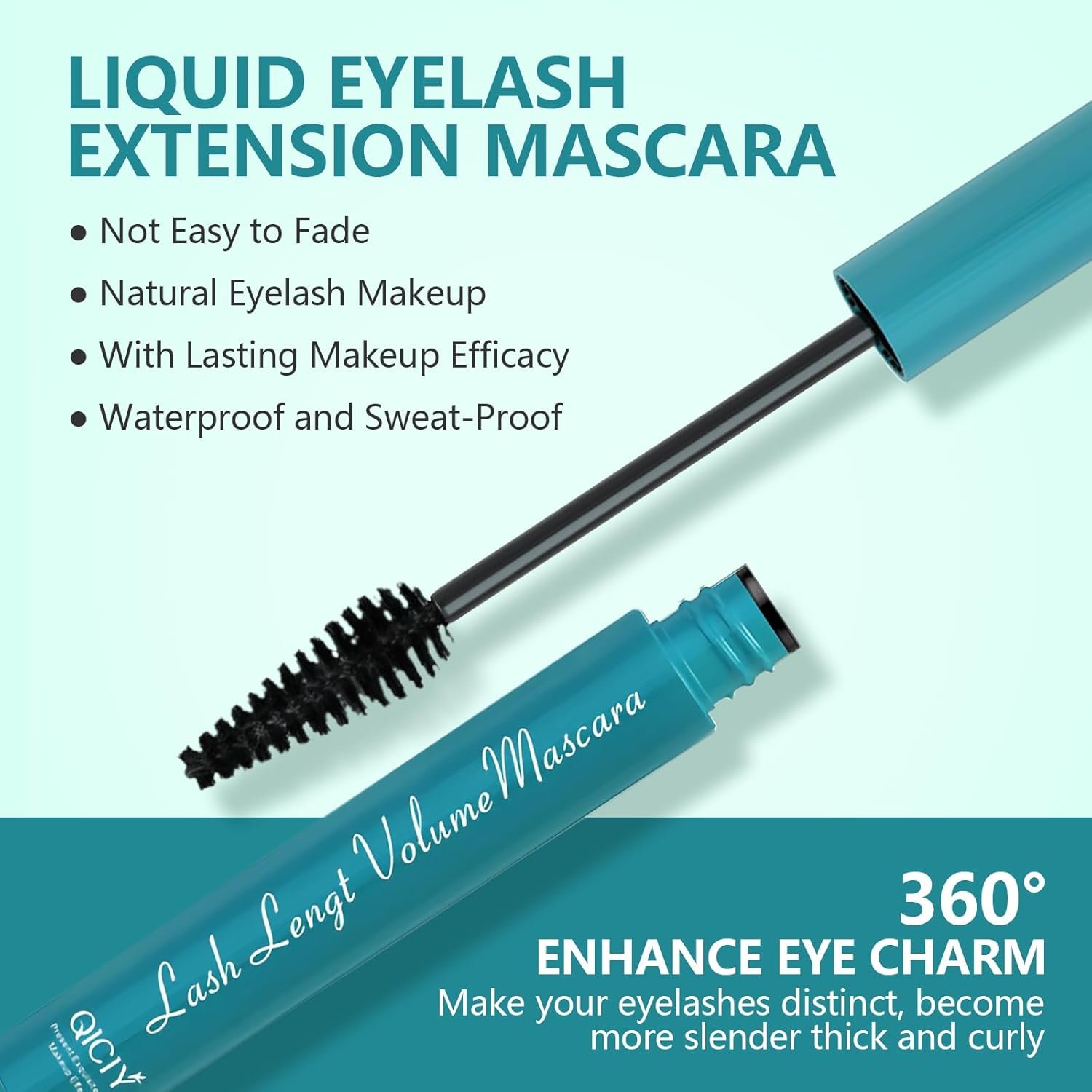 Lash Extension Mascara, Volumizing and Lengthening Formula, Smudge-Proof & Waterproof, Long-Lasting Wear, Suitable for Sensitive Eyes – 8ml - Image 8