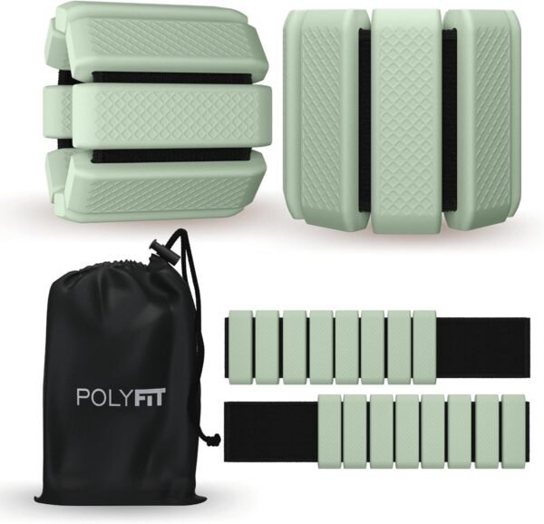 Polyfit Wrist & Ankle Weights - 1 Pair - Wearable Ankle Weights for Women and Men - Wearable Bracelet for Exercise, Yoga, Walking, Running, Dance, Barre, Pilates, Cardio, Aerobics - Image 2