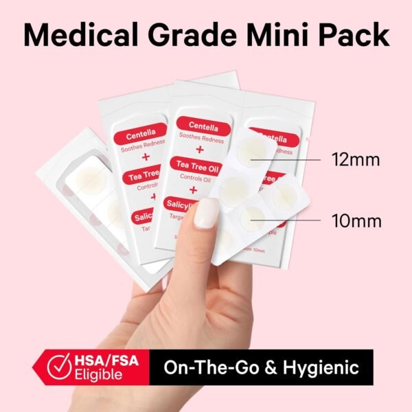 Sosky Pimple Patches for Face, FSA HSA Eligible Invisible Hydrocolloid Acne Patches, Zit Sticker for Face and Skin, Pimple Patches for Covering Zits, Blemishes with Salicylic Acid 48 Count - Image 7