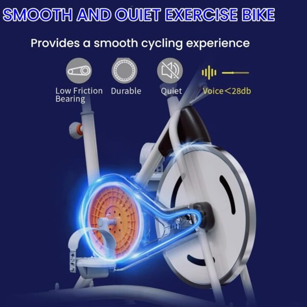 NAYSAYE Exercise Bike, Adjustable Stationary Bikes with Smartphone Mount, Professional Exercise Bike with Digital Pulse Display for Home and Office - Image 7