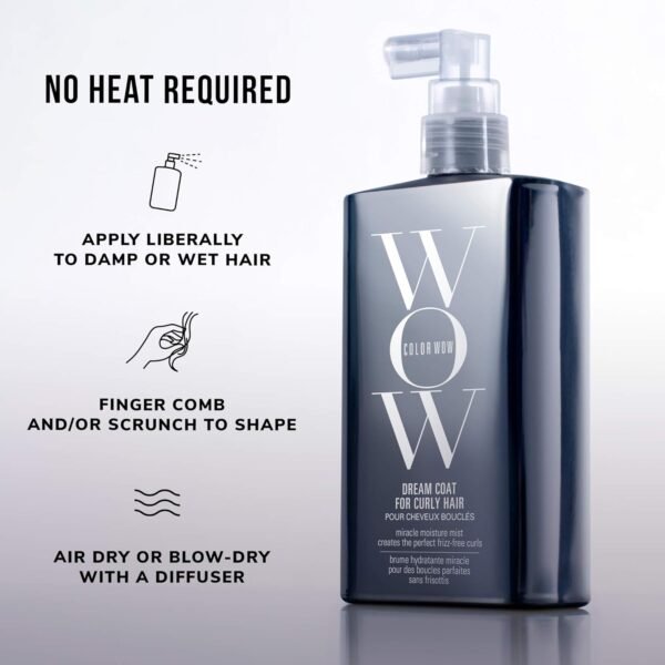 COLOR WOW Dream Coat for Curly Hair – Frizz-Free Curls Made Easy | Moisture-Boosting Spray, Curl-Enhancing Formula - Image 7