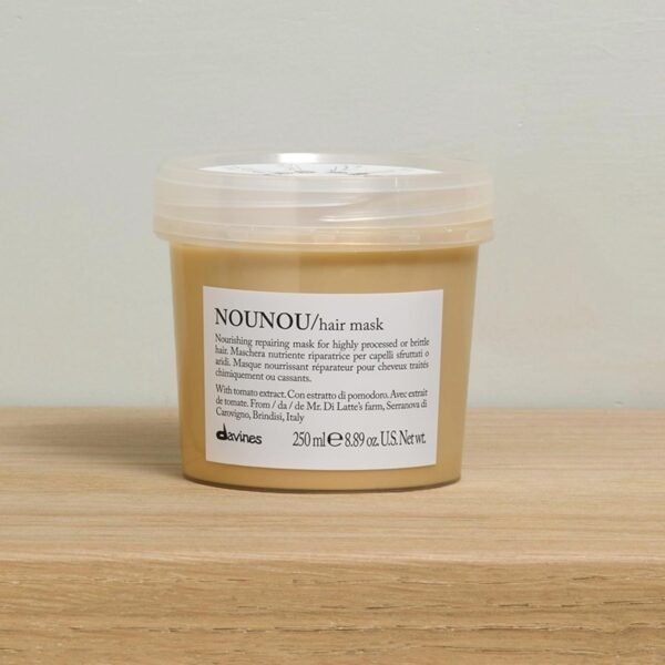 Davines NOUNOU Hair Mask, Nourishing And Repairing Treatment For Bleached, Permed Or Relaxed Hair, Add Shine Weightlessly - Image 4