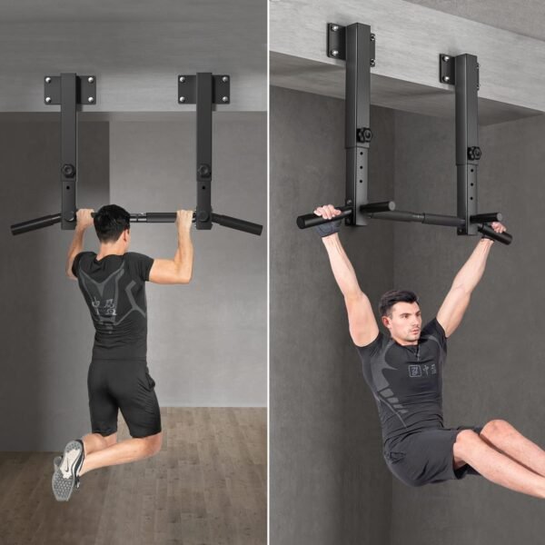Wall Joist Mount Pull Up Bar, Beam Mounted Chin Up Bar for Home Gym - Image 4