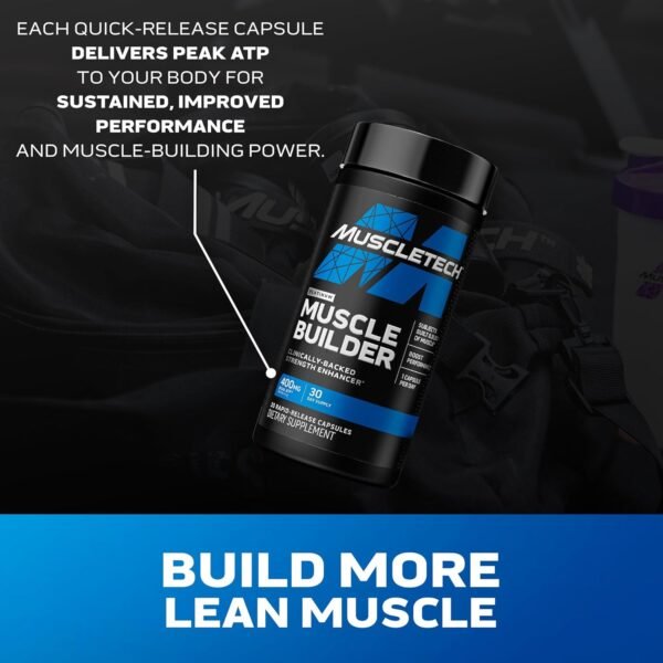 Muscletech Nitric Oxide Supplements for Men & Women, Muscle Builder (60 Capsules) - Nitric Oxide Booster Supplement Supports Muscle Gain & Performance - 400mg Peak ATP for Enhanced Strength - Image 4