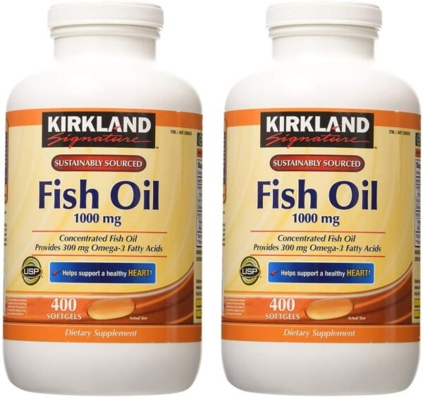 Kirkland Signature hgar Fish Oil Concentrate 2 Pack, 400 Count (Pack of 2) - Image 2