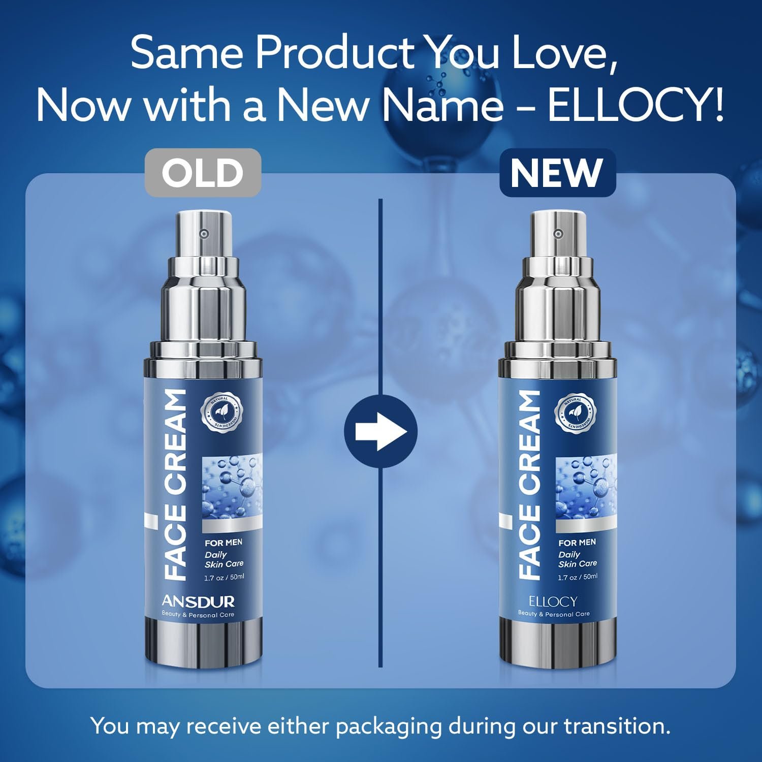 6 in 1 Mens Face Moisturizer: Face Cream for Men Mens Face Moisturizer - Eye bags Treatment Anti Aging Face Lotion - After Shave Lotion for Men Advanced Formula 1.7oz - Image 8