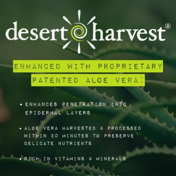 Desert Harvest Aloe Vera Gelé, Moisturizing Gel, pH-Balanced, Cold-Pressed Aloe-based Soothing & Hydrating Gel (16 oz) - Image 6