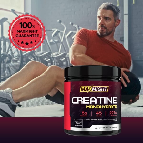 Creatine Monohydrate Powder, Micronized, 5g Per Serving, Unflavored & Highly Soluble, No Filler, Build Muscle & Enhance Performance for Men & Women, 45 Servings - Image 9