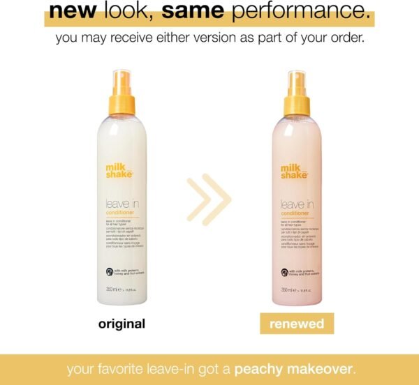 milk shake Leave-In Conditioner Spray Detangler for Natural Hair - Protects Color Treated Hair and Hydrates Dry Hair For Soft and Shiny Straight or Curly Hair, 11.8 Fl Oz - Image 3
