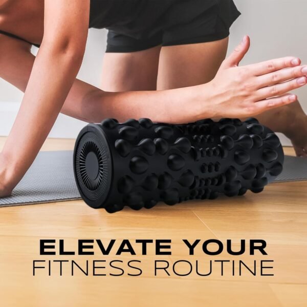 PURSONIC Vibrating Foam Roller – Deep Tissue Massage for Muscle Recovery – 5 Intensity Levels, USB Rechargeable, Durable & Lightweight Design - Image 7