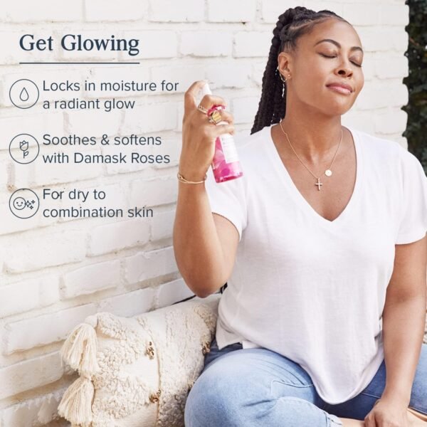 Heritage Store Rosewater & Glycerin 2-pack, Hydrating Facial Mist for Dry Combination Skin Care, Rose Water Spray for Face with Vegetable Glycerine, Made Without Dyes or Alcohol, Vegan, 8oz each - Image 3