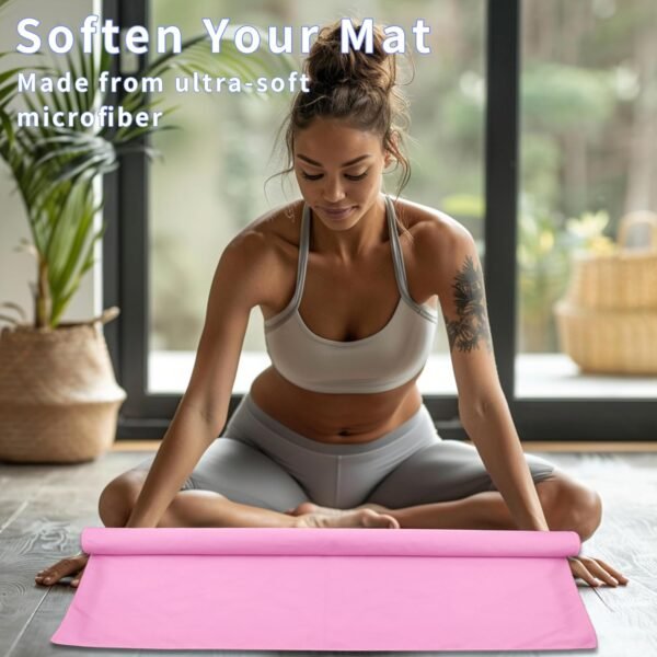 MIAOMIAO Non-Slip Hot Yoga Towel Set, Super Absorbent Microfiber in, 24.5" x 72" - Anti-Slip, Injury Free Design for Pilates, Yoga Mats, Exercise, and Fitness Gear - Image 5