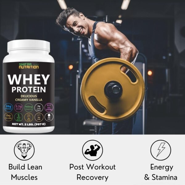 Delicious Creamy Vanilla Halal Whey Protein Powder 2Lbs | 26g Protein, 5500mg BCAAs, and 460mg Glutamine | for Recovery & Lean Muscles | Gluten-Free | Non-GMO | Keto-Friendly - Image 7
