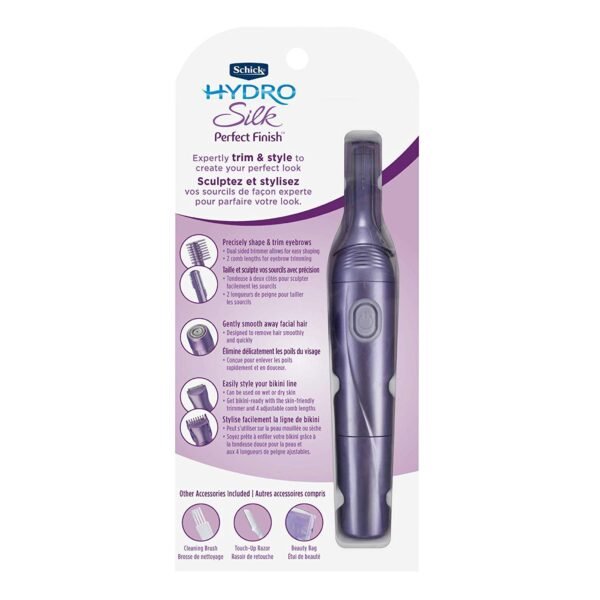 Schick Hydro Silk Perfect Finish Trimmer, 8-in-1 Grooming Kit for Women - Image 4
