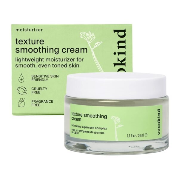 Cocokind Texture Smoothing Cream, Face Moisturizer with Squalane, Celery Seed and Cucumber, Face Lotion Moisturizer Face, Hydrating Face Cream - Image 2