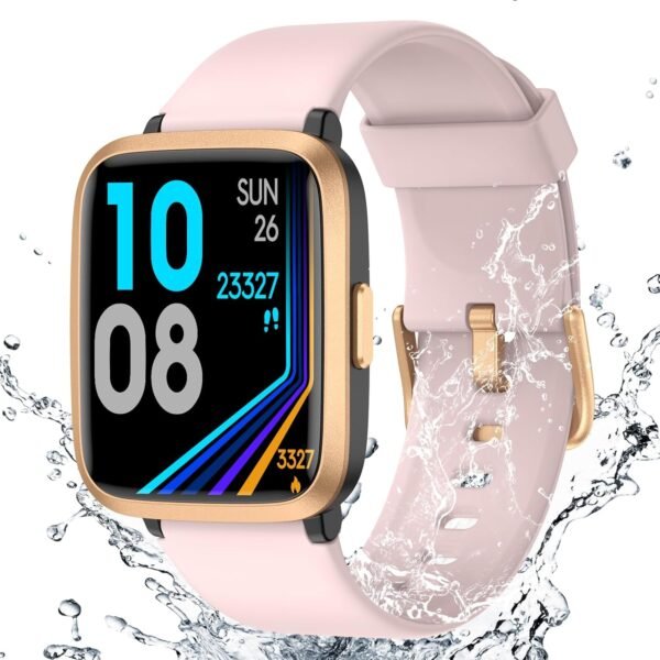 Fitness Tracker Watch with Heart Rate Monitor, Activity Tracker with Pedometer, Sleep Monitor, Calories & Step Counter, 5ATM Waterproof Smart Watch for Women Men Health Fitness Watch for Sports - Image 2